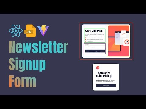 Frontend Mentor Newsletter Sign-Up Form | Part 2: Desktop Styling