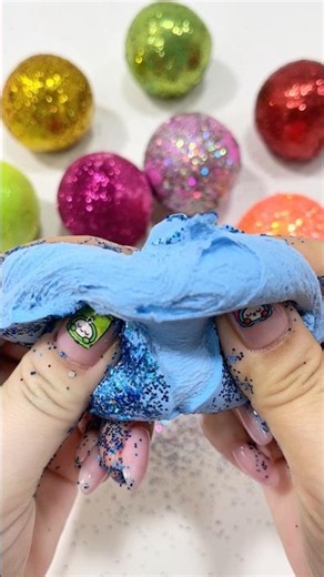 CRACKING The Most Satisfying Glitter Slime Ever! 🤤✨ ASMR Crunchy Clay