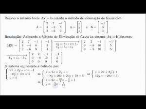 Resolução de sistema pelo método de eliminação de Gauss 2