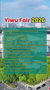 32nd China Yiwu International Small Commodities Fair 2026
