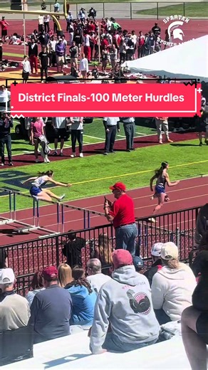 DISTRICT FINALS: Olivia Thomas and Natalie Talluto have qualified for the state championship meet in the 100-Meter Hurdles! Olivia finished 1st with a new district meet record time of 14.60 followed by Natalie in 2nd place with 15.23! Keri Michaels also medaled in 4th place with a 17.22! Congratulations ladies! #trackandfield #fyp #pennsylvania #sports #win