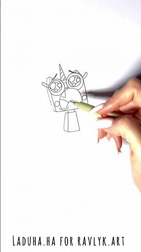 🦄 How to Draw Unikitty 🌈 Cartoon Character Drawing 🎨💖 #shorts #drawing #RavlykArt