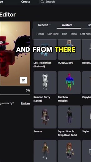 how to change avatar size in roblox