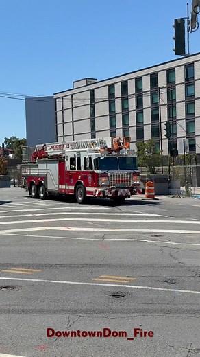 @newrochellefirefighters Ladder 12 Engine 22 responding on a commercial alarm | Downtowndomfire