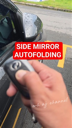 Side mirror Axia 2023 with auto folding system #automobile