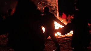 People Walking Around Campfire Celebrating Summer Stock Footage Video (100% Royalty-free) 1109604365 | Shutterstock