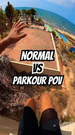 NORMAL VS PARKOUR POV 😎☝🏻