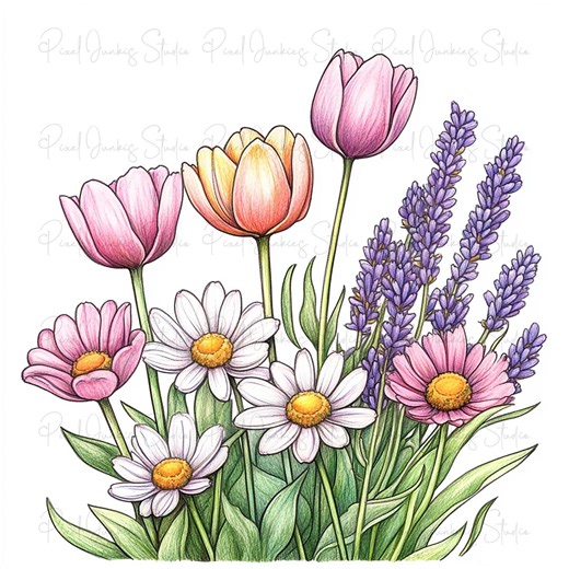Flower Clipart Bundle: Animal Graphics (JPG, PNG). Personal Use. Commercial Use. High Quality. - Etsy