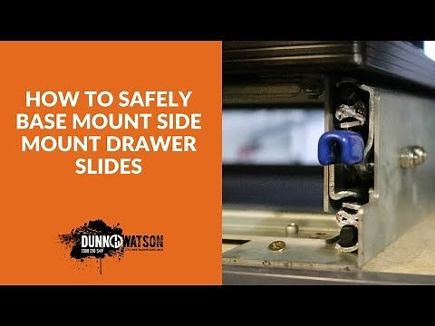 How To Safely Base Mount Side Mount Drawer Slides