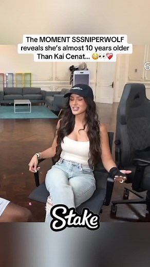 The MOMENT SSSNIPERWOLF reveals she’s almost 10 years older Than Kai Cenat… 😳👀❤️‍🩹 #kaicenat #sssniperwolf