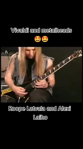 Roope Latvala and Alexi Laiho in a Vivaldi Metal Performance