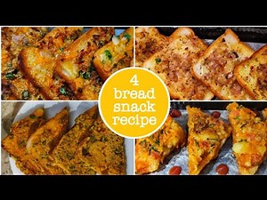 4 easy bread snacks Recipes |muhana recipes