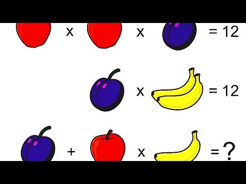 Only Genius Can Solve This Fruit Puzzle 🍎🧠 | IQ Test