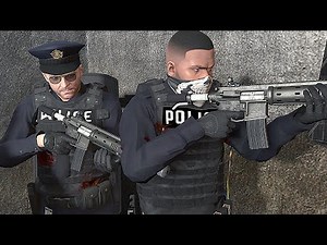 GTA 5 - BAD Cop👮Michael and Franklin Robbing FIB with Police!(Epic Police and FIB Shootout)
