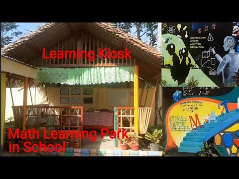 Math Learning Park in School (with Learning Kiosk and Mural)