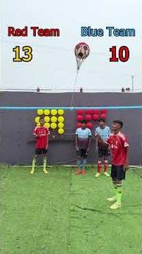 Who will win football spinning challenge ? Team game