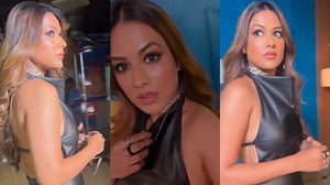 Nia Sharma Flaunts Her Bombshell Curves In Little Black Dress, Drops Sultry Video: Watch