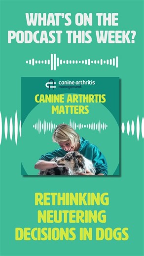 Canine Arthritis Management on Instagram: "Neutering your dog can feel like a minefield - everyone has an opinion, and the advice can be confusing, emotional, and overwhelming. In this episode of Canine Arthritis Matters, Hannah Capon sits down with Dr. Michelle Kutzler, a global expert in canine reproduction, to talk honestly about whether, when, and how to neuter - and why there is no single “right” answer. They discuss how neutering affects hormones long-term, what that might mean for joints,