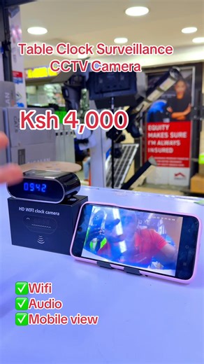 Table Clock Surveillance CCTV Camera Features and Review