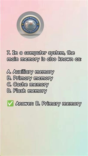 Computer organisation architecture MCQ Question ✍️✍️