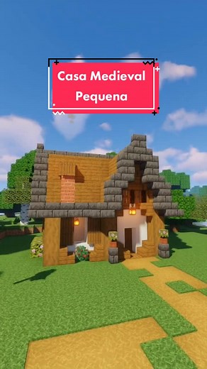 Small Medieval House Build in Minecraft