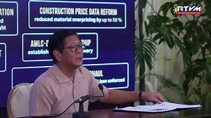 ROMUALDEZ, WALA SA LISTAHAN Giklaro ni Presidente Bongbong Marcos (PBBM) nga walay apil si kanhi House Speaker Martin Romualdez sa listahan sa 37 ka mga indibidwal nga nalambigit sa anomalosong flood control projects nga gilangkuban sa DPWH officials, contactors ug magbabalaud. "I don't know. With the Speaker, no. Not as yet. If something else comes out, then he might have to be answerable to something," sulti ni PBBM atol sa press conference karong adlawa, November 13, 2025 (Huwebes). 🎥: RTVM 