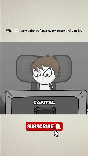 The Most Annoying Password Ever 😂 | #memehub #animation #shortvideos