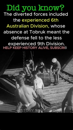 Churchill's Greek Gamble Weakened North Africa and Lost Tobruk's Best Defenders #shorts #ww2