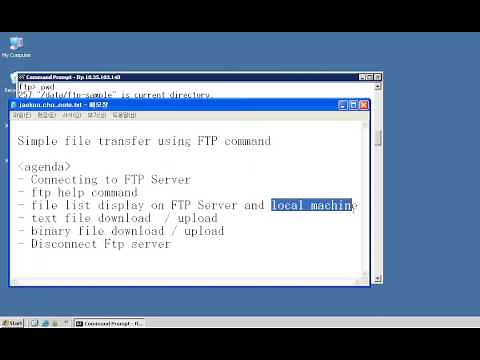 FTP command , Simple upload / download file