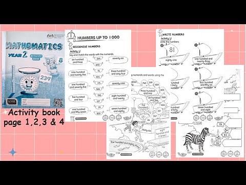 Mathematics Year 2: Recognise and Write Numbers (Activity book page 1, 2, 3 & 4)