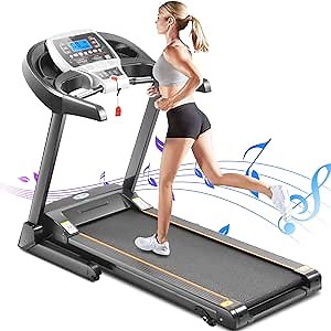 ANCHEER 2.25HP Folding Treadmill, Treadmill 220 lbs Capacity