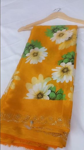 “Beautiful Yellow Floral Saree 🌼 | Daily Wear Budget Saree | #shorts”