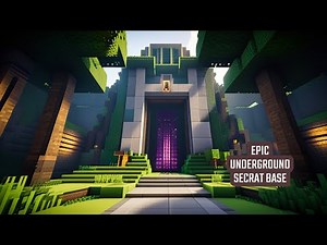 "Ultimate Modern Underground Secret Base Build in Minecraft"