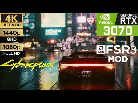Cyberpunk 2077 - FSR 3 Frame Generation Mod | RTX 3070 + Ryzen 5 7600