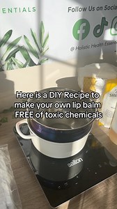 DIY Natural/Toxic-Free Lip Balm!🌿 Here is a recap of the recipe: - 1/2 cup coconut oil - 1/2 cup sweet almond oil - 1 cup Shea Butter or Cocoa Butter - 1 cup Beeswax - 1 tsp Vitmain E Oil (natural preservative) - 10 drops Essential Oil of your choice Makes about 50 lip balm tubes (one tray). You can keep and store them for yourself to use in the future or give to your loved ones. Shelf life is about 6 months. The beeswax and vitmain e oil acts as a natural preservative but you can add another n