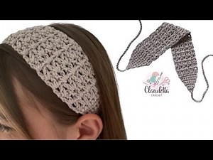 Crochet Easy Hairband | Simple Mesh Stitch Tutorial