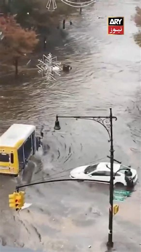 Severe flooding hits Bedford-Stuyvesant, Brooklyn, New York City, after heavy rainfall. #ARYNews #Reels #NewYork | ARY News