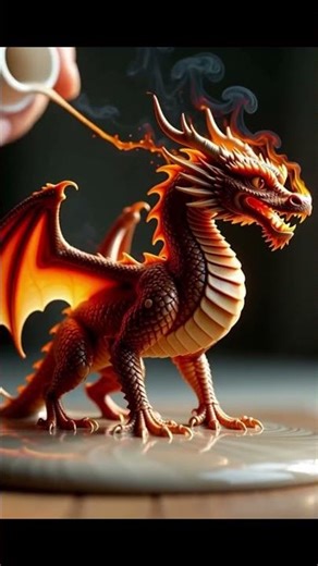 Toothpaste Turns Into Fantasy! Fire Breathing Dragon! #shorts #dragon