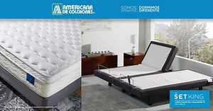 Siéntete pleno en un colchón Creación Plus, distribuye el peso en 5 zonas de presión y cuenta con tecnología termorreguladora. Desde hoy y hasta el 28 de febrero lo puedes llevar en set con tu base ajustable a un precio único y por tiempo limitado. Inscríbete para aprovechar esta oportunidad. | Americana de Colchones