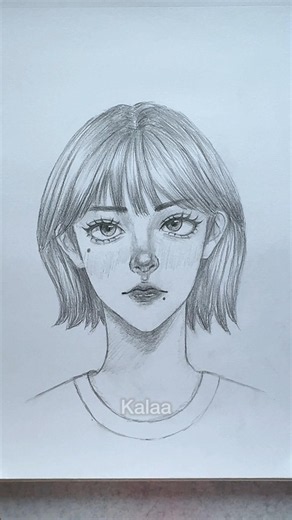 How I draw a face #art #drawing #howtodraw #fyp
