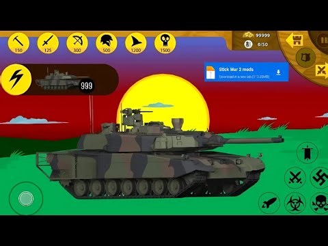 "999 MODERN TANKS vs ARMIES | Stick War Legacy MODS Unlimited Troops!"