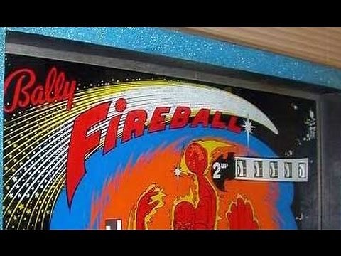 1972 Bally Fireball pinball machine in action