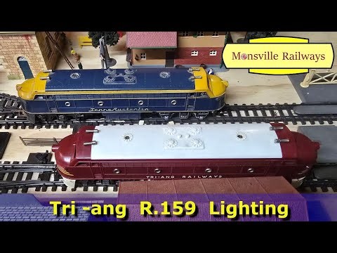 Tri-ang R.159 Repair Request & Loco Lighting, OO Gauge Pool Table Model Railway Project.