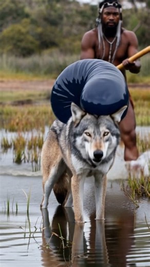 508K views · 1.3K reactions | A distressed gray wolf struggles desperately as a massive navy blue leech latches onto its head, leaving the powerful predator agitated and unable to find relief. Witness the dramatic rescue as a brave Aboriginal rescuer rushes through the marsh to save the struggling animal from this bizarre predicament! #naturelovers #animalrescue #wolf #wildliferescue #savingwildlife | Hope for Wildlife | Facebook