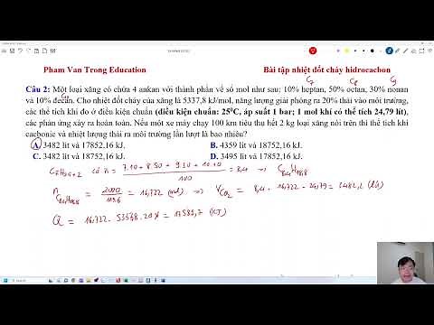 BÀI TẬP NHIỆT LƯỢNG ĐỐT CHÁY HIDROCACBON