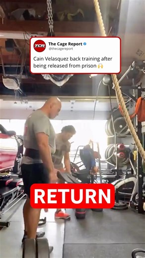 Cain Velasquez back training after prison release 🙌🏼