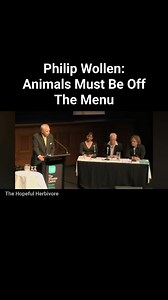 156K views · 16K reactions | Animals must be off the menu. - Philip Wollen (Kindness Trust, YouTube) | The Hopeful Herbivore | Facebook