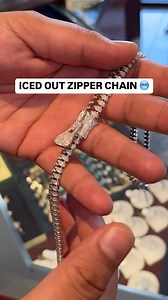 Iced out zipper chain 🥶🤐🔥 via @mirandagrillz | Superline Wholesale