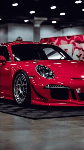 Red Porsche Dream: Full Showcase & Engine Secrets Revealed! #shorts