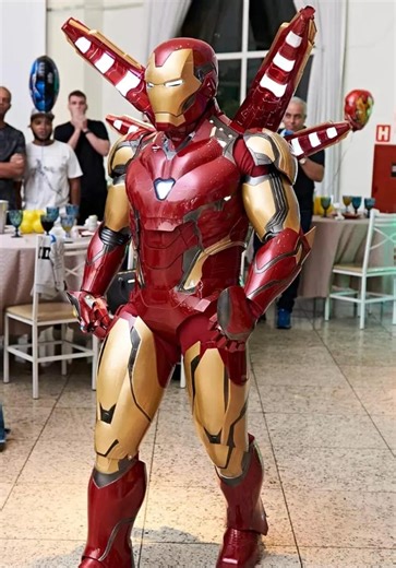 Iron Man Gold Armor Cosplay Suit | Red Metallic Zentai Bodysuit Costume - Etsy